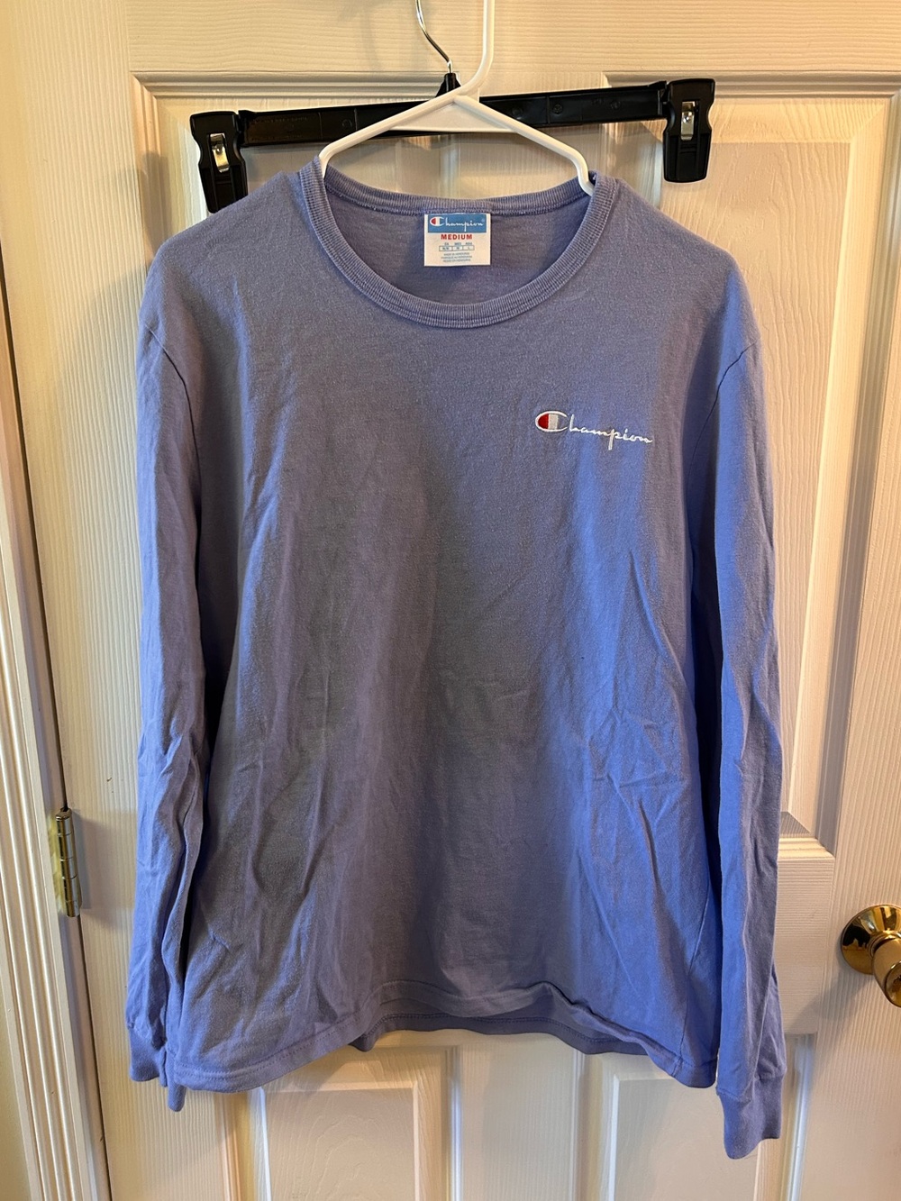 Champion Lavender Crewneck Long Sleeve Tee